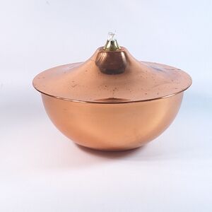 Vintage Patio Torch Copper Kerosene Oil Lamp